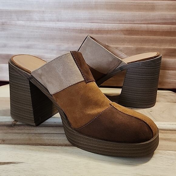 UNIVERSAL THREAD TESS FAUX LEATHER PLATFORM MULE CHUNKY HEELS SIZE 11 NWOB - Picture 13 of 16